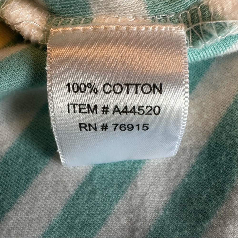 APPLESEED'S Womens Blue Stripe Seahorse‎ Graphic Top Nautical Coast Cotton sz L - Picture 10 of 10